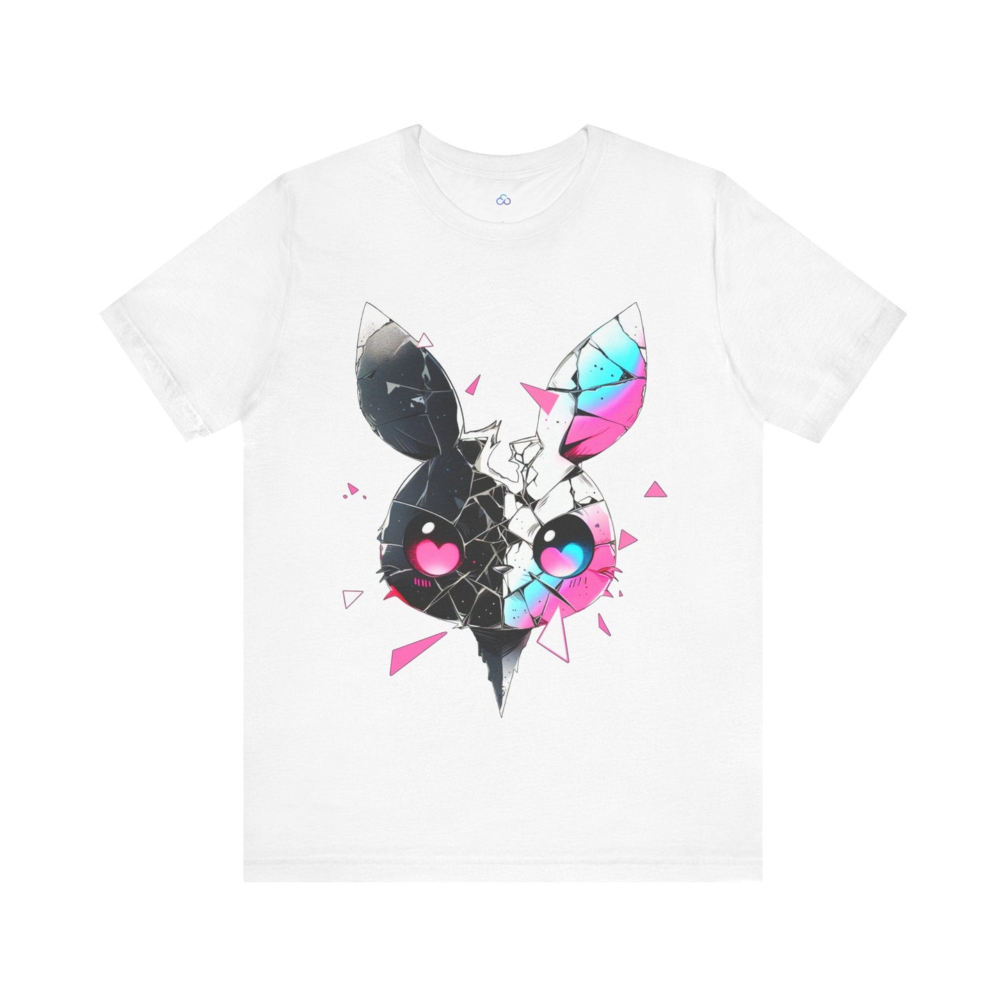 Printify T-Shirt White / S Shattered Bunny Cloud Tshirt