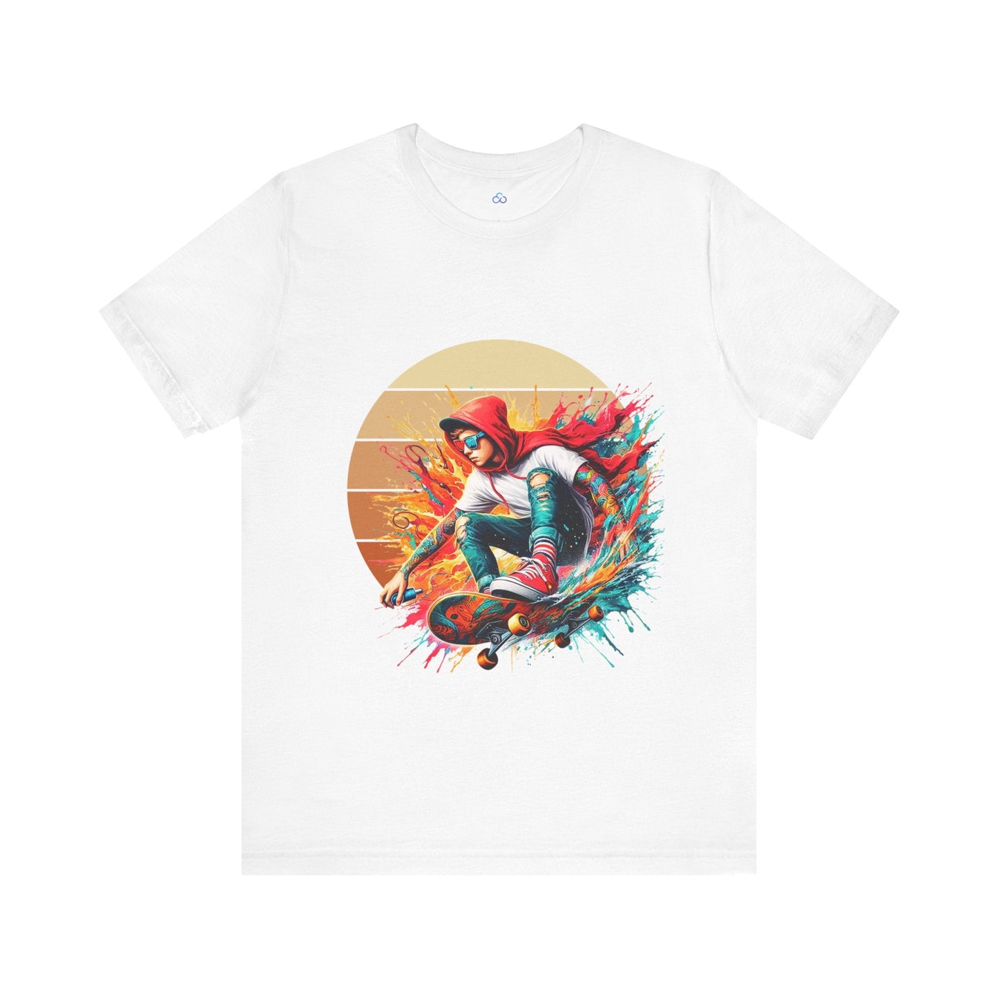 Printify T-Shirt White / S Skater 4 Life Cloud Tshirt