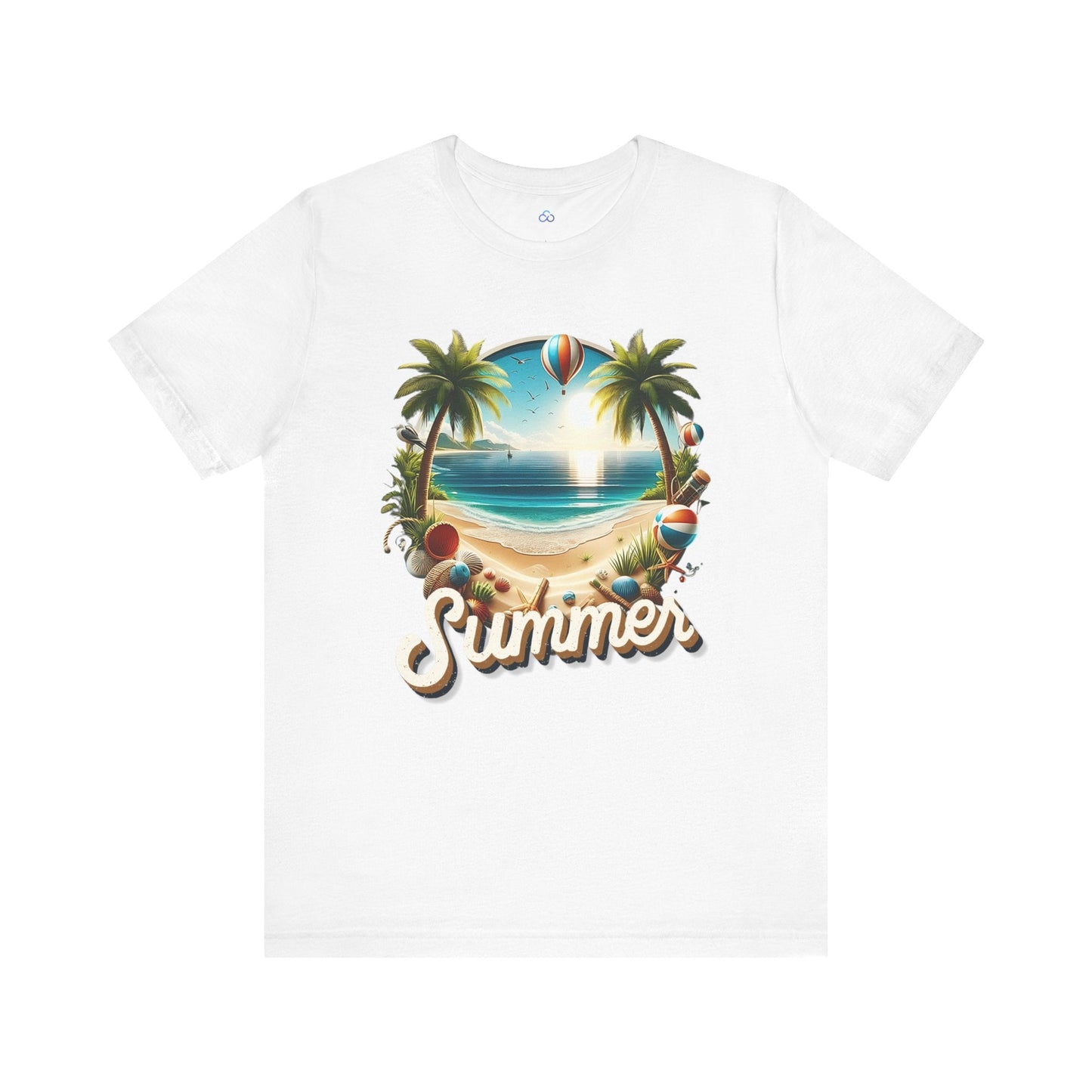 Printify T-Shirt White / S Summer Cloud Tshirt