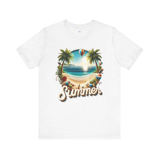 Printify T-Shirt White / S Summer Cloud Tshirt