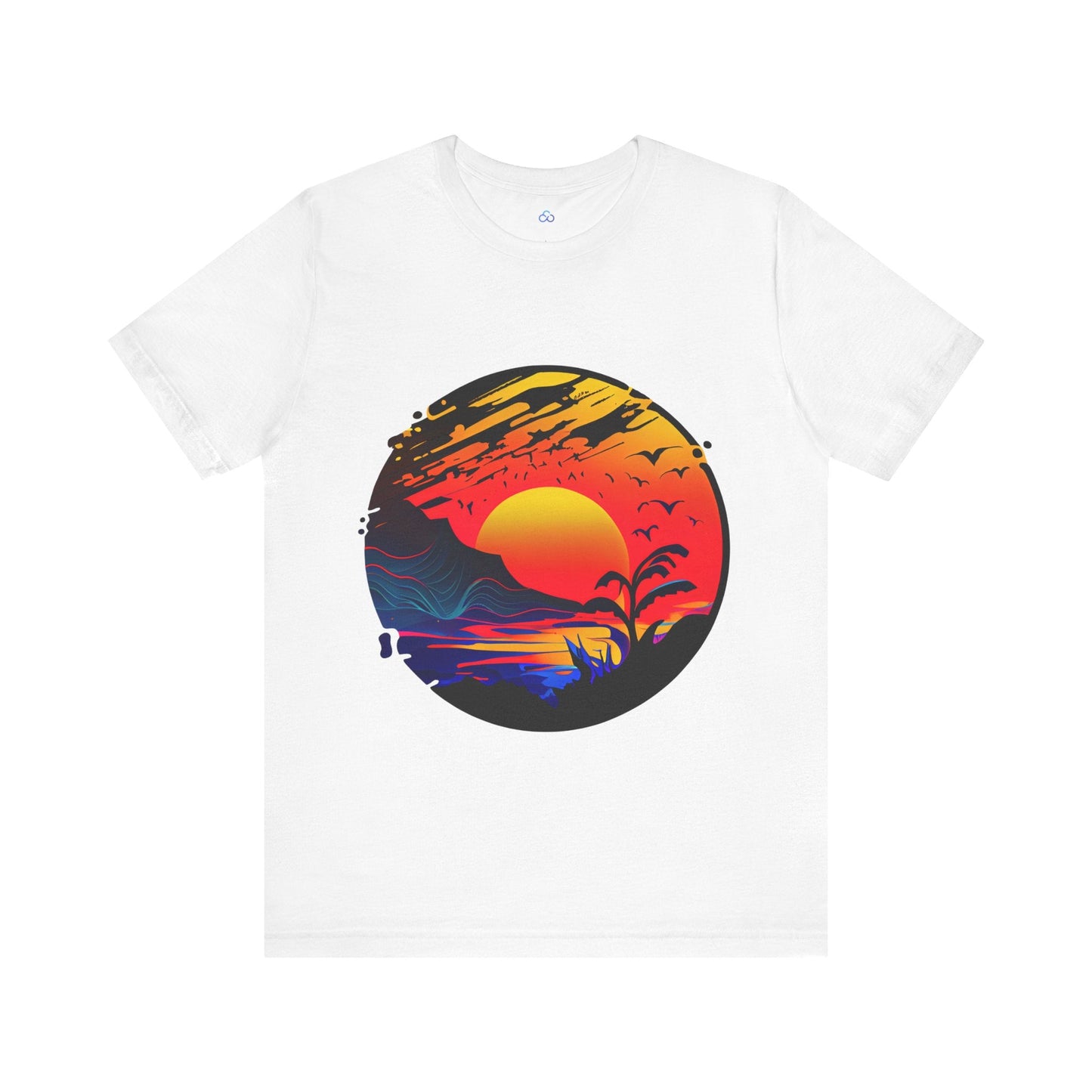 Printify T-Shirt White / S Sunset Serenity Cloud Tshirt