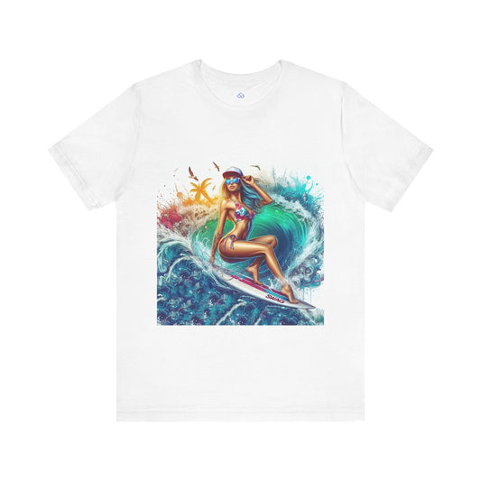 Printify T-Shirt White / S Surf Queen Cloud Tshirt