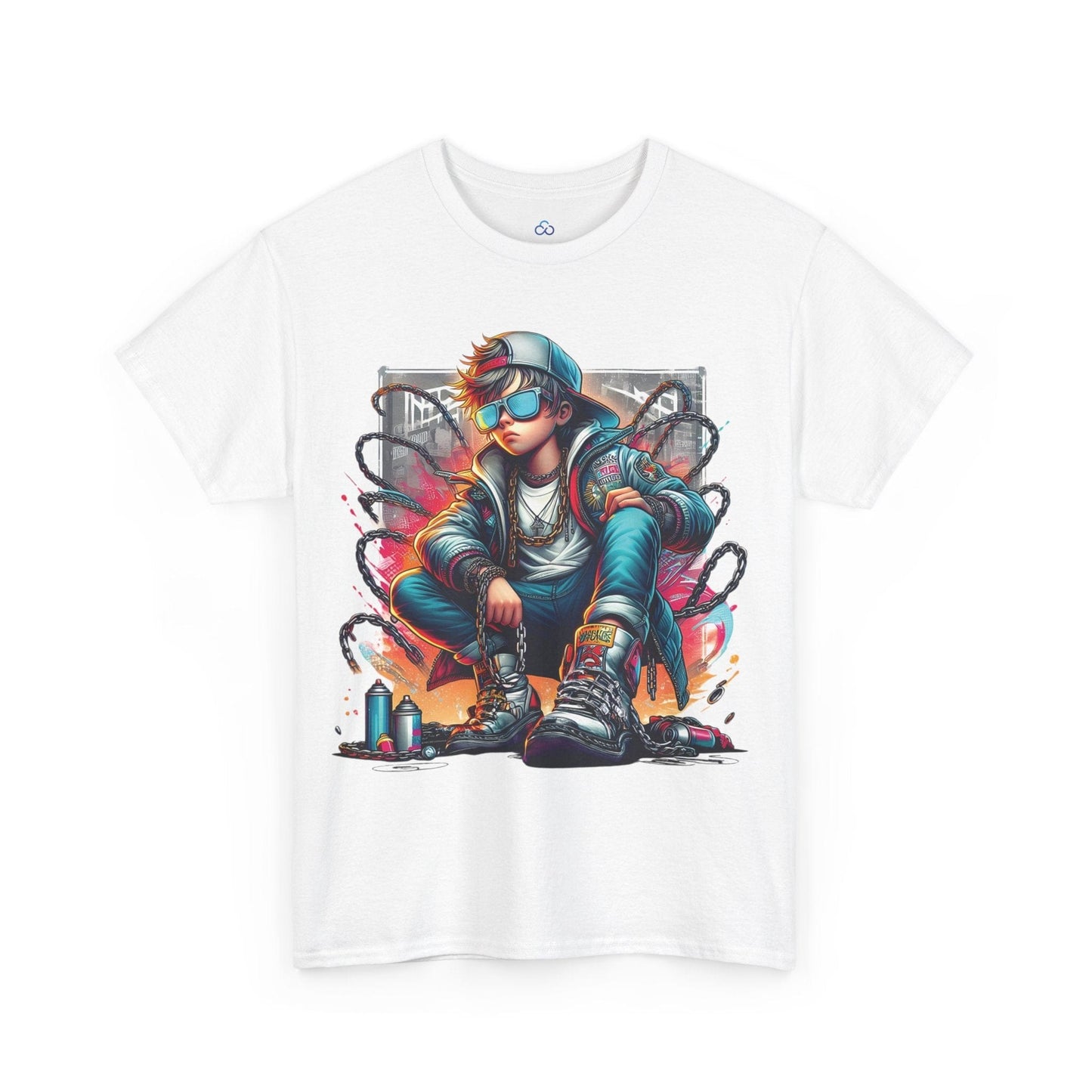 Printify T-Shirt White / S Urban Graffiti King Classic Tshirt