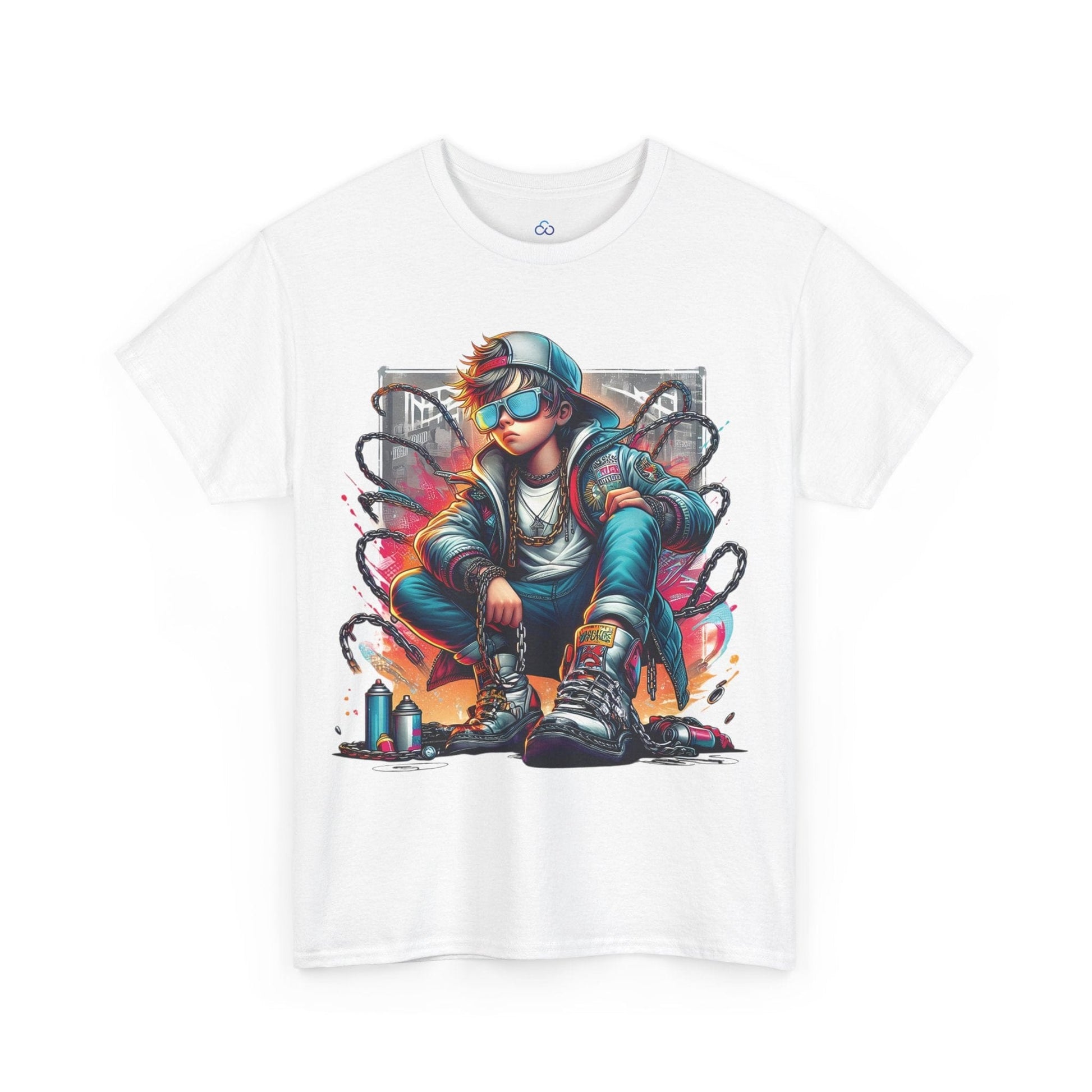 Printify T-Shirt White / S Urban Graffiti King Classic Tshirt