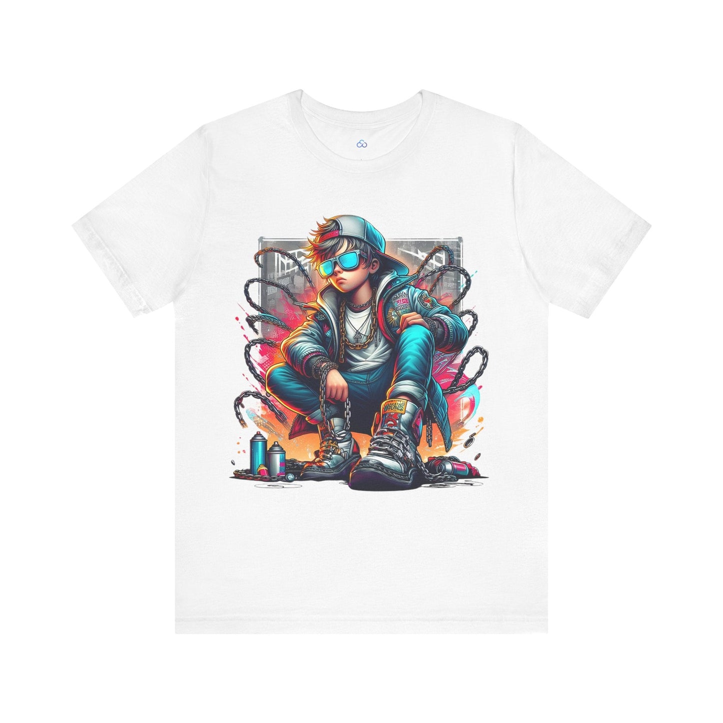 Printify T-Shirt White / S Urban Graffiti King Cloud Tshirt