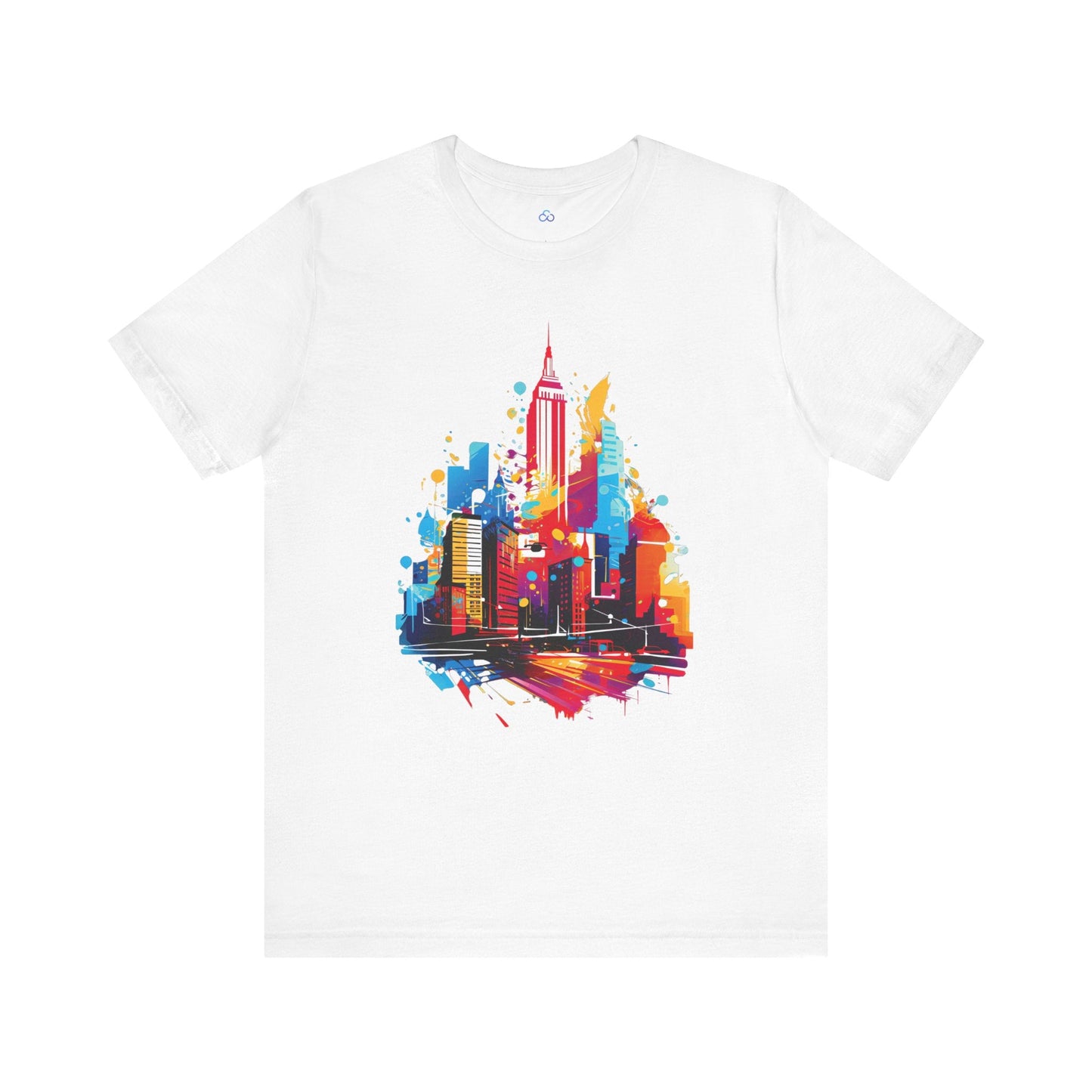 Printify T-Shirt White / S Vivid City Vibe Cloud Tshirt